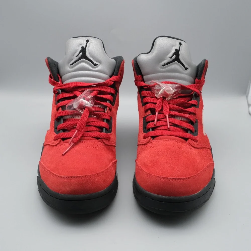 Nike Air Jordan 5 Retro Raging Bull 9.5 Red Suede DD0587-600 2021